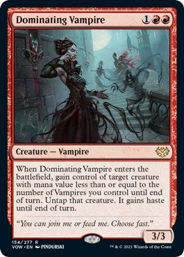 Dominating Vampire (154) [VOW] - MTG Single