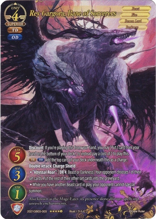 Rey Gargora Bane of Sorcerers (Full Art) (2021) [GB03] - Gate Ruler Single