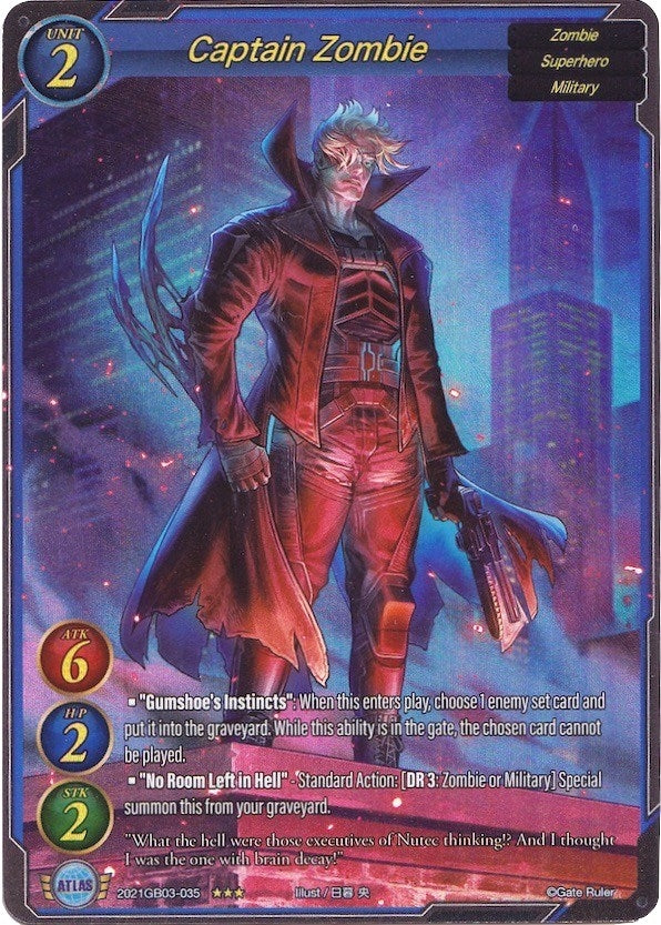 Captain Zombie (Extended Art) (2021) [GB03] - Gate Ruler Single