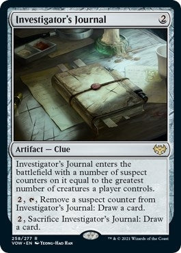 Investigator’s Journal (258) [VOW] - MTG Single