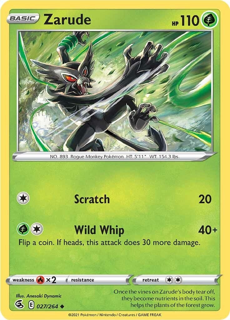Image for Zarude (027/264) (SWSH08: Fusion Strike) - Pokemon