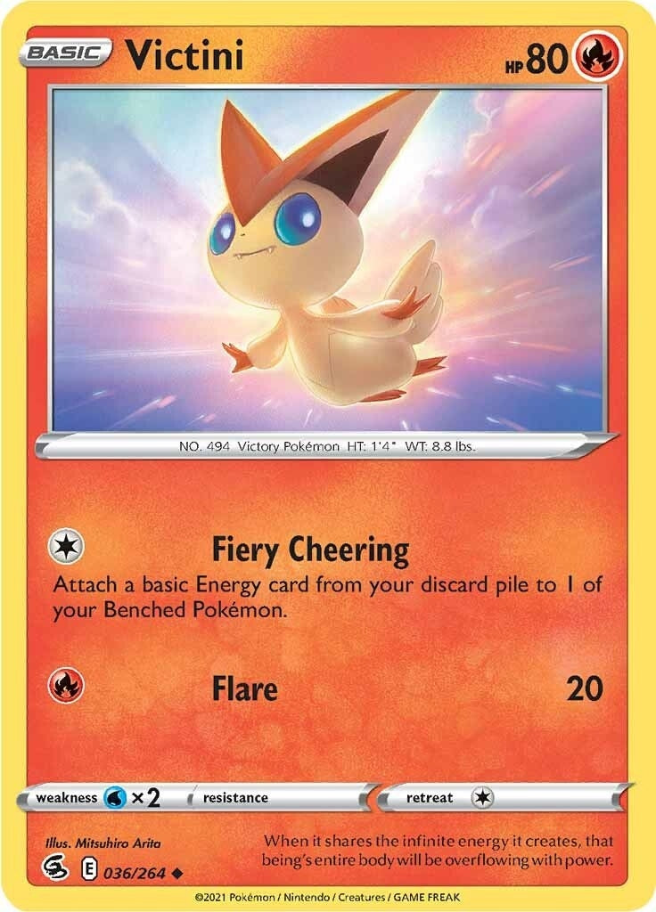 Image for Victini (036/264) (SWSH08: Fusion Strike) - Pokemon