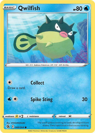 Image for Qwilfish (060/264) (SWSH08: Fusion Strike) - Pokemon