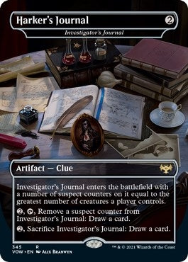 Harker’s Journal - Investigator’s Journal (345) [VOW] - MTG Single