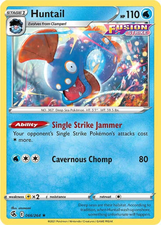 Image for Huntail (066/264) (SWSH08: Fusion Strike) - Pokemon