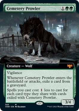 Cemetery Prowler (Extended Art) (385) [VOW] - MTG Single