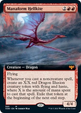 Manaform Hellkite (Extended Art) (380) [VOW] - MTG Single