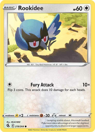 Image for Rookidee (219/264) (SWSH08: Fusion Strike) - Pokemon