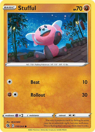 Image for Stufful (150/264) (SWSH08: Fusion Strike) - Pokemon