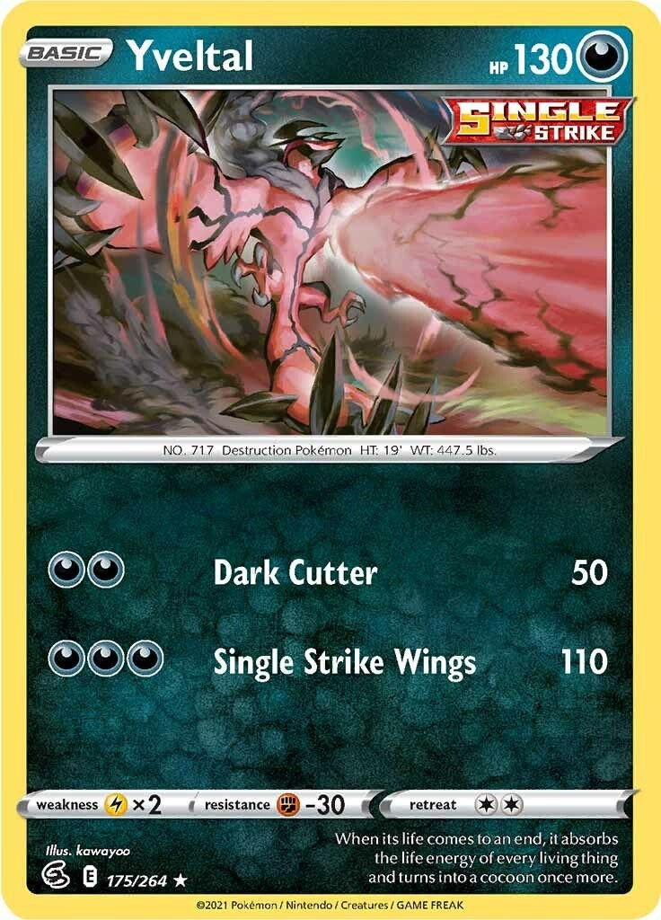 Image for Yveltal (175/264) (SWSH08: Fusion Strike) - Pokemon