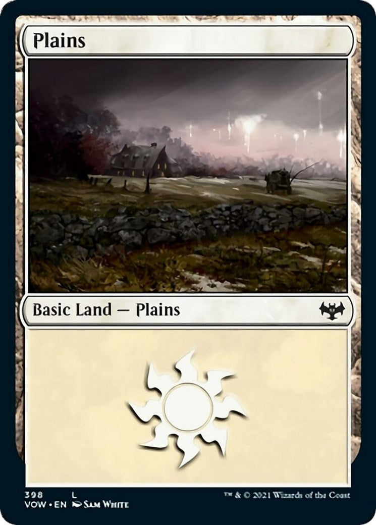 Plains (398) (398) [VOW] - MTG Single