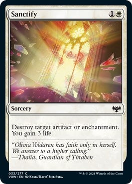 Sanctify (33) [VOW] - MTG Single