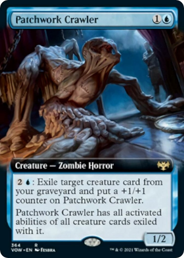 Patchwork Crawler (Extended Art) (364) [VOW] - MTG Single