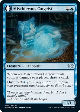 Mischievous Catgeist (69) [VOW] - MTG Single