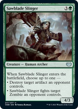 Sawblade Slinger (217) [VOW] - MTG Single