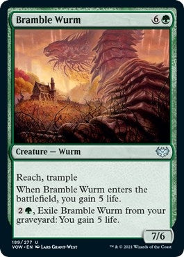 Bramble Wurm (189) [VOW] - MTG Single