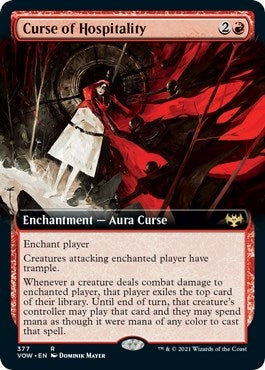 Curse of Hospitality (Extended Art) (377) [VOW] - MTG Single