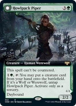 Howlpack Piper (Extended Art) (392) [VOW] - MTG Single