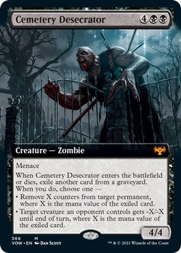 Cemetery Desecrator (Extended Art) (366) [VOW] - MTG Single