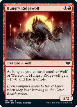 Hungry Ridgewolf (161) [VOW] - MTG Single