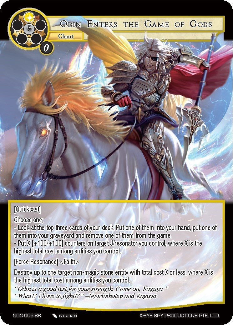 Odin Enters the Game of Gods (9) [GOG] - Force of Will Single