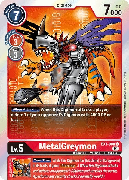 MetalGreymon (1008) [EX01] - Digimon Card Game Single
