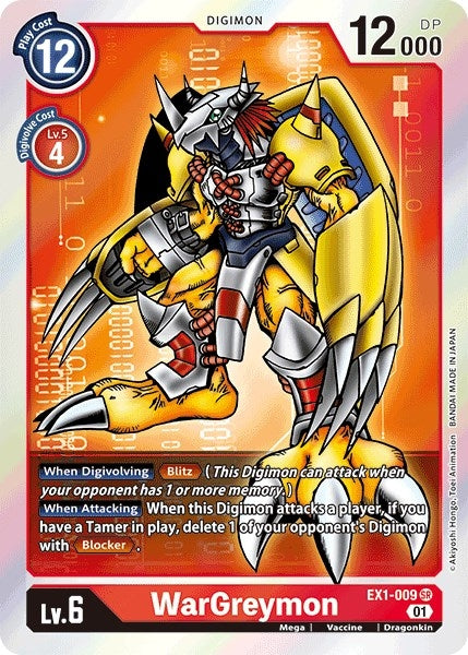 WarGreymon (1009) [EX01] - Digimon Card Game Single