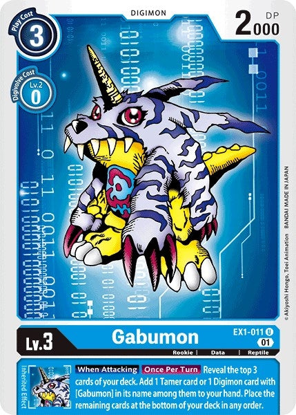 Gabumon (1011) [EX01] - Digimon Card Game Single