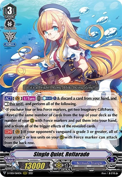 Single Quiet Refiarade (1064) [D-VS01] - Cardfight Vanguard Single