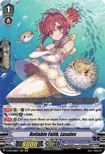 Reliable Faith Lusalos (1066) [D-VS01] - Cardfight Vanguard Single