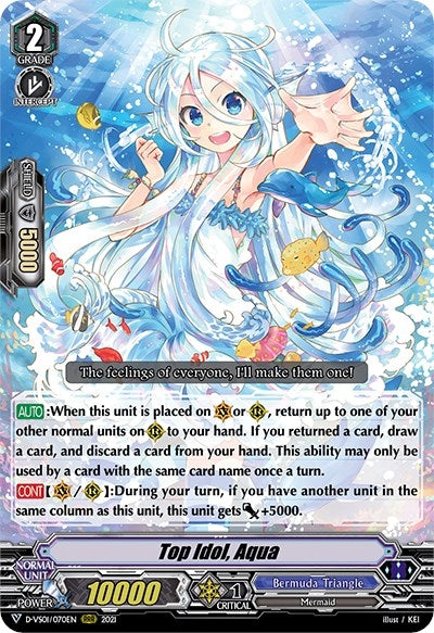 Top Idol Aqua (1070) [D-VS01] - Cardfight Vanguard Single