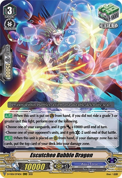 Escutcheo Bubble Dragon (1074) [D-VS01] - Cardfight Vanguard Single