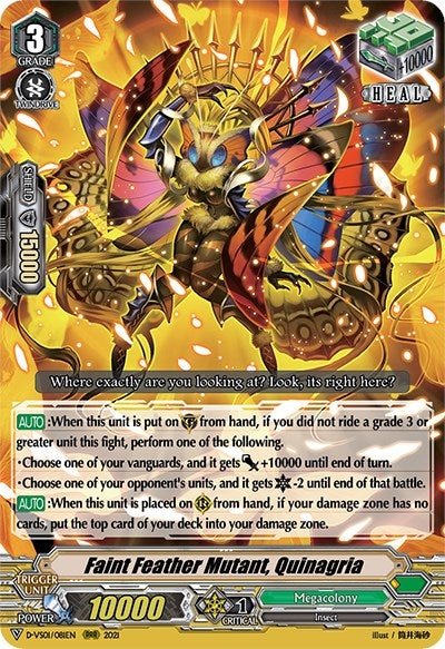 Faint Feather Mutant Quinagria (1081) [D-VS01] - Cardfight Vanguard Single