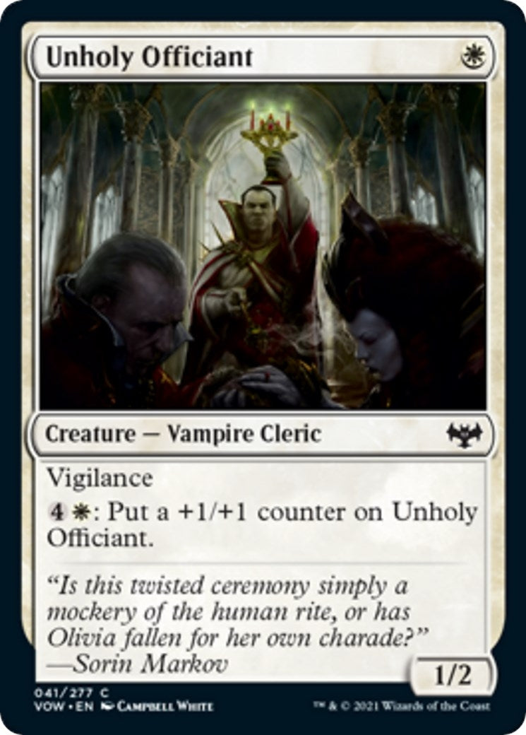 Unholy Officiant (41) [VOW] - MTG Single