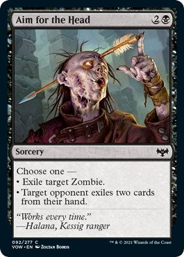 Aim for the Head (92) [VOW] - MTG Single