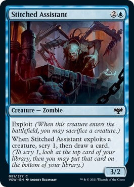 Stitched Assistant (81) [VOW] - MTG Single
