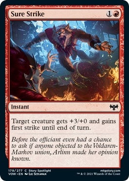 Sure Strike (179) [VOW] - MTG Single