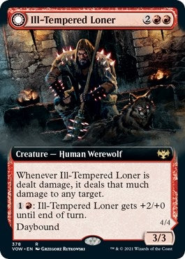 Ill-Tempered Loner (Extended Art) (378) [VOW] - MTG Single