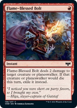 Flame-Blessed Bolt (158) [VOW] - MTG Single