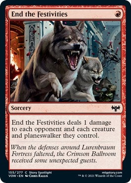 End the Festivities (155) [VOW] - MTG Single