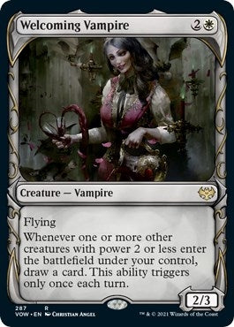 Welcoming Vampire (Showcase) (287) [VOW] - MTG Single