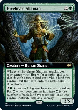 Hiveheart Shaman (Extended Art) (390) [VOW] - MTG Single