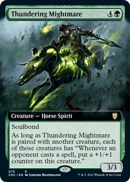 Thundering Mightmare (Extended Art) (75) [VOC] - MTG Single