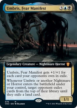 Umbris Fear Manifest (Extended Art) (76) [VOC] - MTG Single