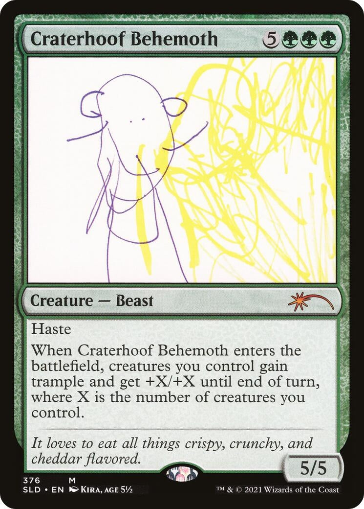 Craterhoof Behemoth (376) (376) [SLD] - MTG Single