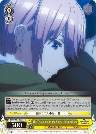 The Two Alone in the Shed Ichika Nakano (5) [5HY/W83] - Weiss Schwarz Single
