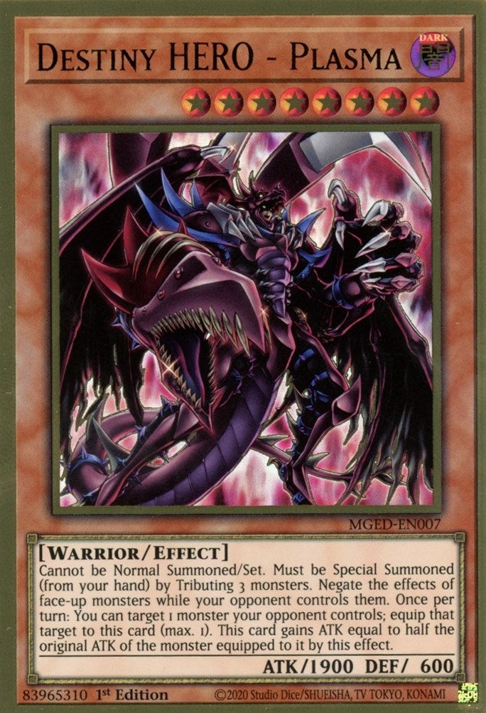 Destiny HERO - Plasma (7) (MGED) - YuGiOh Single