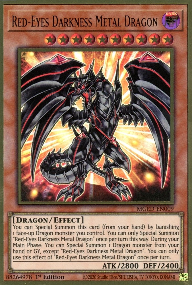 Red-Eyes Darkness Metal Dragon (9) (MGED) - YuGiOh Single