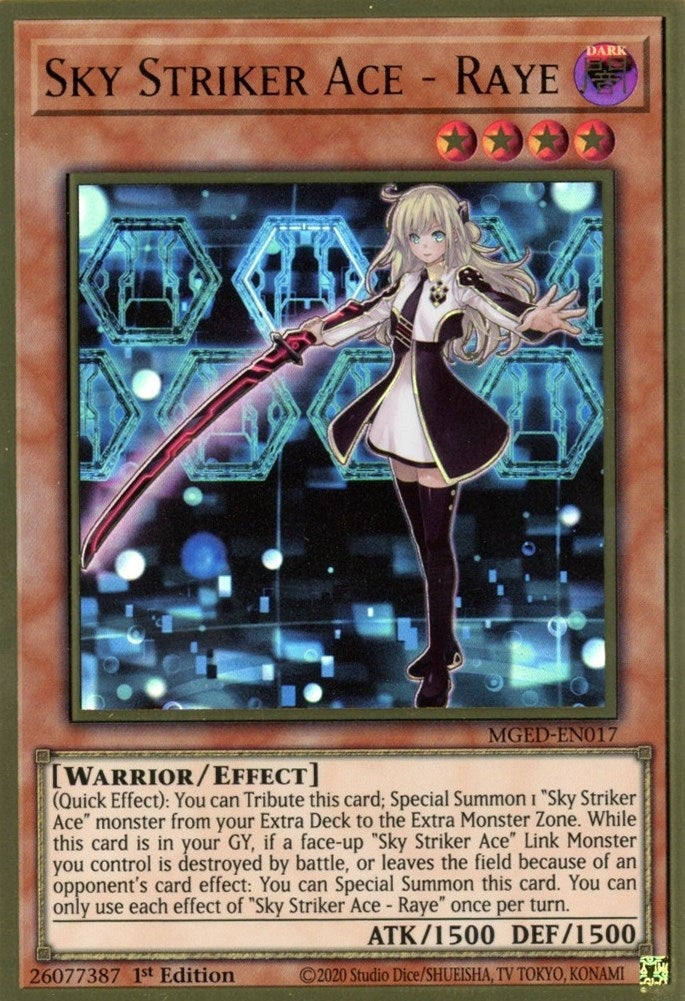 Sky Striker Ace - Raye (17) (MGED) - YuGiOh Single