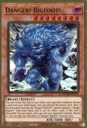 Danger! Bigfoot! (Alternate Art) (18) (MGED) - YuGiOh Single